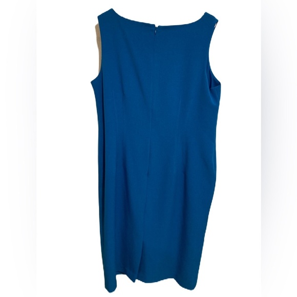 New Jones Studio Women’s Midi Lined Dress Blue Sz. 16 NWT - Picture 2 of 10